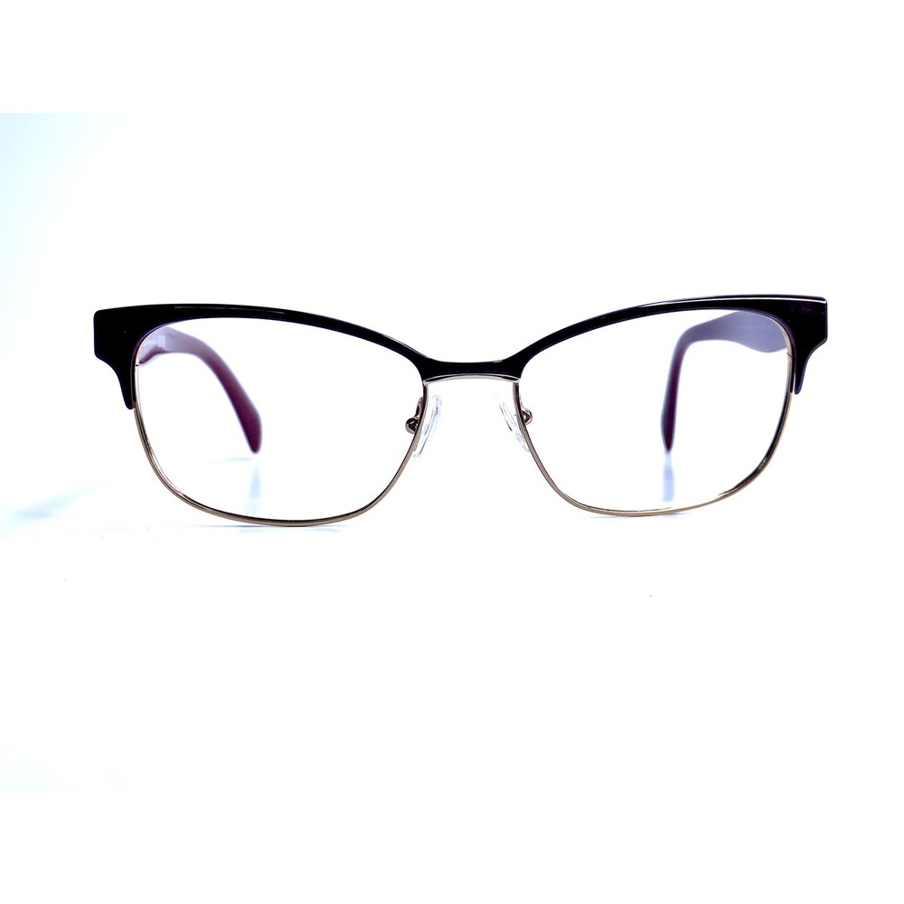 New Prada Red Gold Metal Clubmaster Eyeglasses Italy VPR65R UAN-101 53 16 140